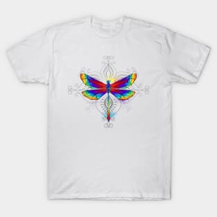 Bright Polygonal Dragonfly T-Shirt